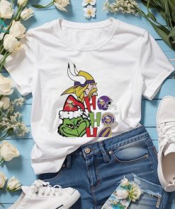 Santa Grinch Minnesota Vikings Hohoho Christmas T Shirt, hoodie, sweater, long sleeve and tank top Santa Grinch Minnesota Vikings Hohoho Christmas T Shirt