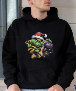 Santa Grinch Pittsburgh Steelers Shoot Baltimore Ravens Christmas Shirt, hoodie, sweater, long sleeve and tank top Santa Grinch Pittsburgh Steelers Shoot Baltimore Ravens Christmas Shirt