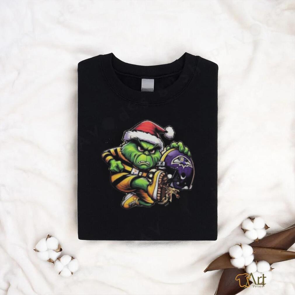 Santa Grinch Pittsburgh Steelers Shoot Baltimore Ravens Christmas Shirt Santa Grinch Pittsburgh Steelers Shoot Baltimore Ravens Christmas Shirt