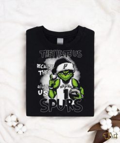 Santa Grinch They Hate Us Because They Ain’t Us San Antonio Spurs Shirt