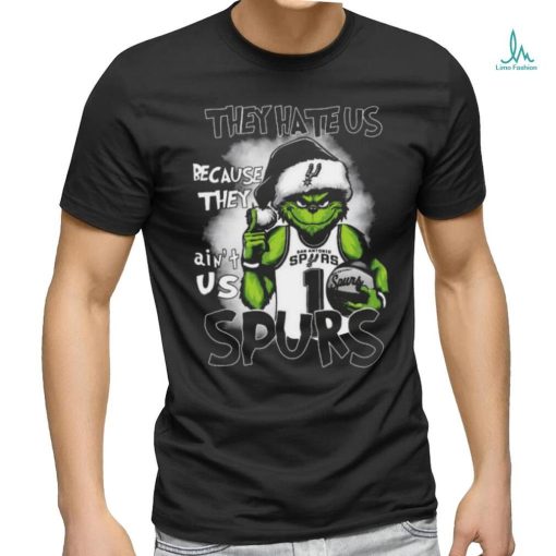 Santa Grinch They Hate Us Because They Ain’t Us San Antonio Spurs Shirt