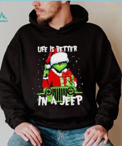 Santa Grinch life is better in a Jeep shirt