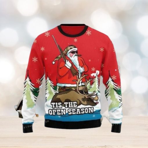 Santa Hunting Ugly Sweater