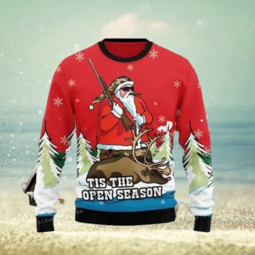 Santa Hunting Ugly Sweater