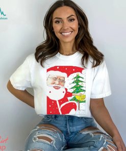 Santa James Cage White Merry Christmas shirt