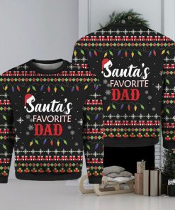 Santas Favorite Dad Ugly Christmas Sweater