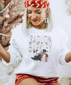 Saquon Barkley New York G Pylon Dive WHT Shirt
