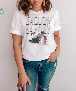 Saquon Barkley New York G Pylon Dive WHT Shirt