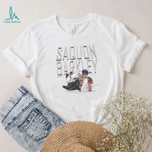 Saquon Barkley New York G Pylon Dive WHT Shirt