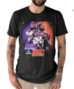 Saturday Showdown Matchup For Minnesota Vikings Vs Cincinnati Bengals In NFL shirt