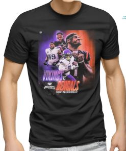 Saturday Showdown Matchup For Minnesota Vikings Vs Cincinnati Bengals In NFL shirt