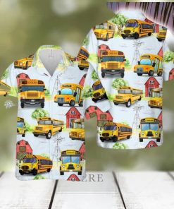 School Bus Hawaiian Shirt