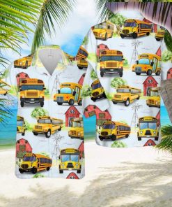 School Bus Hawaiian Shirt