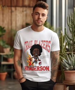 Scoot Henderson Portland Trail Blazers Homage Caricature Shirt