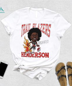 Scoot Henderson Portland Trail Blazers Homage Caricature Shirt