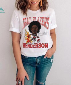 Scoot Henderson Portland Trail Blazers Homage Caricature Shirt