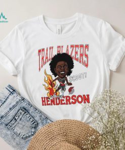 Scoot Henderson Portland Trail Blazers Homage Caricature Shirt