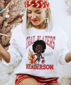 Scoot Henderson Portland Trail Blazers Homage Caricature Shirt