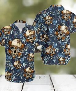 Scuba Diving Skull Aloha Hawaiian Shirt Style Gift For Men Women