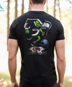 Seahawks Merch The Grinch Seattle Seahawks Stomp On NFL Teams Christmas T Shirt