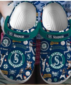 Seattle Mariners Baseball team MLB Sport Crocs Clogs Shoes Comfortable