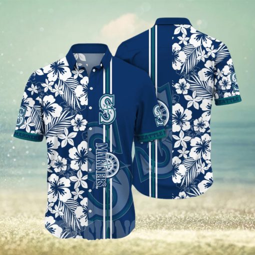 Seattle Mariners MLB Flower Unisex All Over Printed Hawaiian Shirt