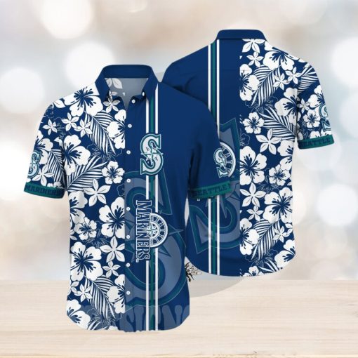 Seattle Mariners MLB Flower Unisex All Over Printed Hawaiian Shirt