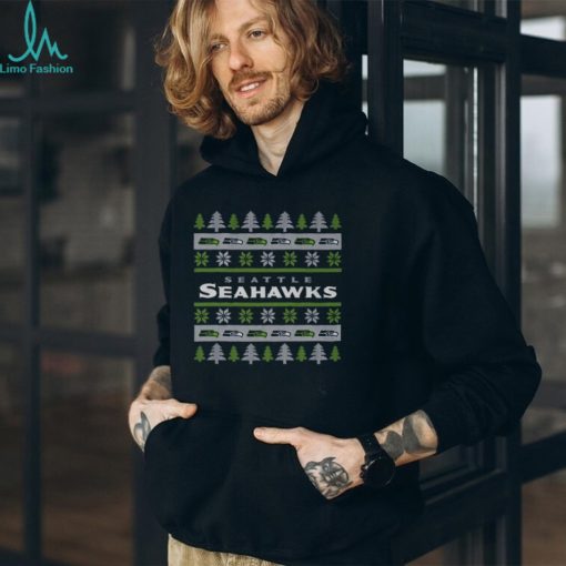 Seattle Seahawks Holiday Christmas Tree T Shirt