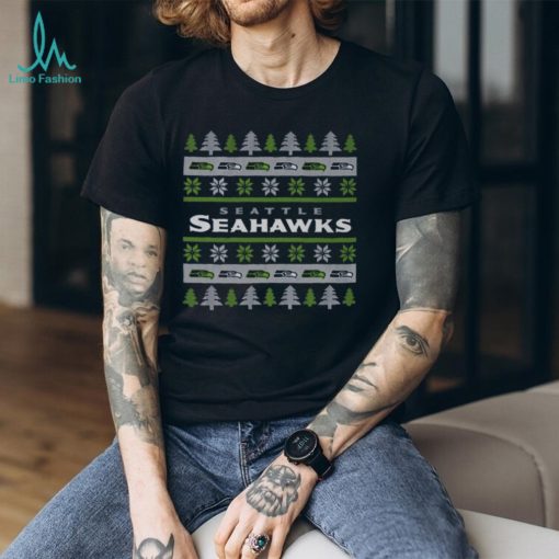 Seattle Seahawks Holiday Christmas Tree T Shirt