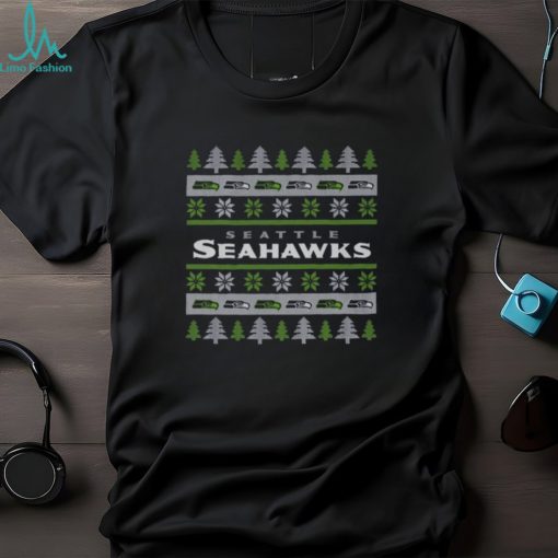 Seattle Seahawks Holiday Christmas Tree T Shirt