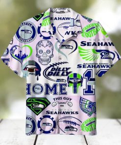 Seattle Seahawks Logo Hawaiian Shirt 3D All Over Print, Men, Women