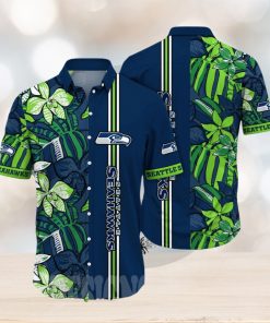 Seattle Seahawks NFL Flower 3D All Over Print Hawaiian Shirt