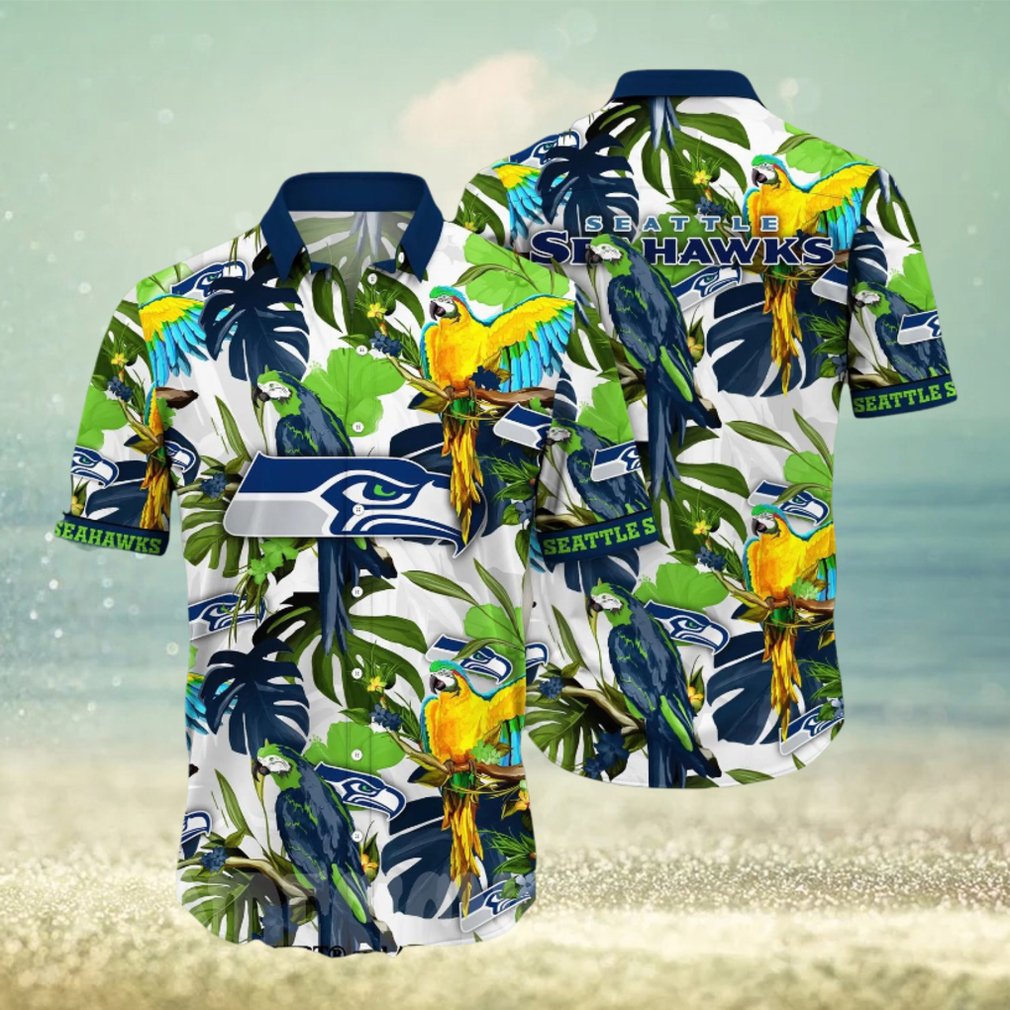 Seattle Seahawks NFL Flower Classic Full Printed Hawaiian Shirt Seattle Seahawks NFL Flower Classic Full Printed Hawaiian Shirt