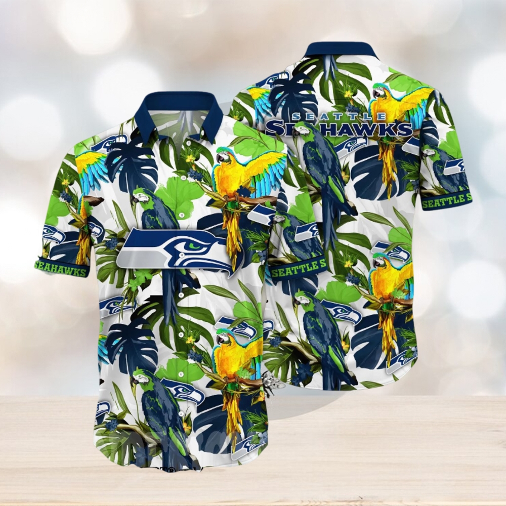 Seattle Seahawks NFL Flower Classic Full Printed Hawaiian Shirt Seattle Seahawks NFL Flower Classic Full Printed Hawaiian Shirt