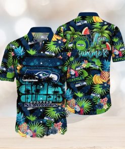 Seattle Seahawks NFL Flower Full Printing Unisex Hawaiian Shirt
