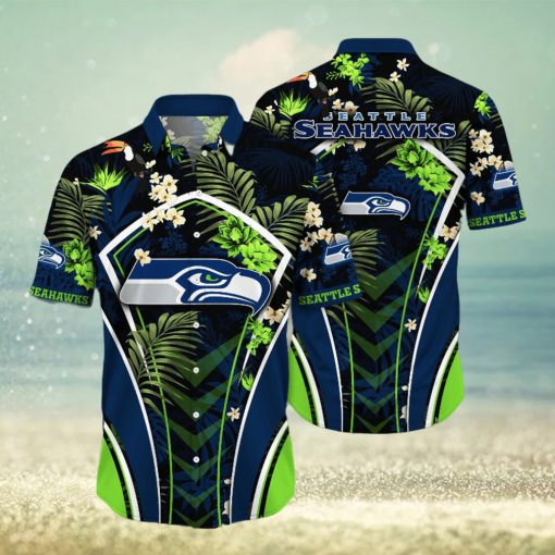 Seattle Seahawks NFL Hawaiian Shirt Warm Breezes Soccer Match Shirts