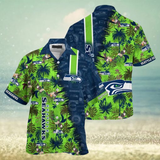 Seattle Seahawks NFL Summer Hawaii Shirt And Shorts For Your Loved Ones