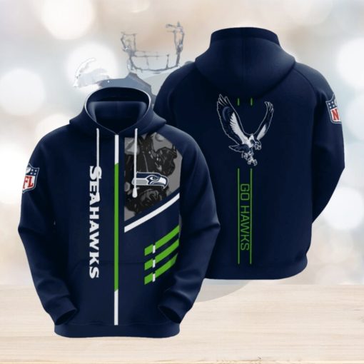 Seattle Seahawks No1798 Custom Hoodie 3D Sweatshirt Tshirt Football Gift