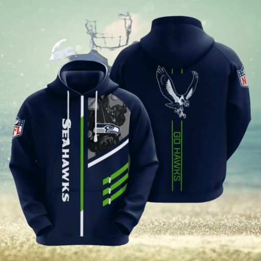 Seattle Seahawks No1798 Custom Hoodie 3D Sweatshirt Tshirt Football Gift