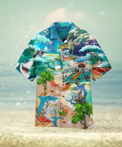 Shark 3D Animal Print Hawaiian Shirt