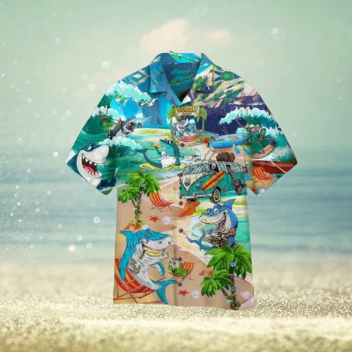 Shark 3D Animal Print Hawaiian Shirt