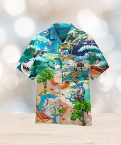 Shark 3D Animal Print Hawaiian Shirt