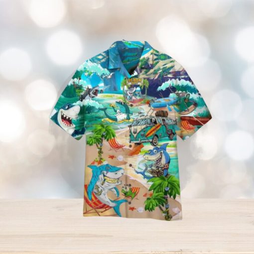 Shark 3D Animal Print Hawaiian Shirt