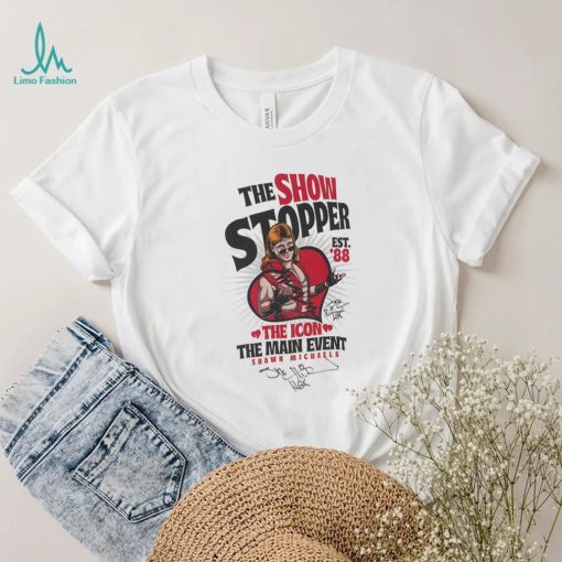 Shawn Michaels WWE Autographed The Show Stopper White Ringer T Shirt