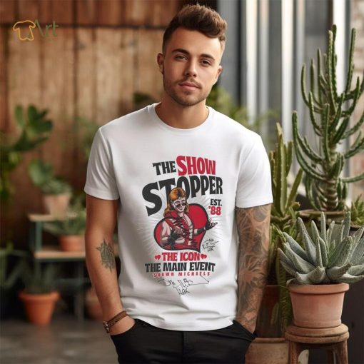 Shawn Michaels WWE Autographed The Show Stopper White Ringer T Shirt