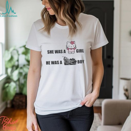 She Was A Girl He Was A Boy Shirt