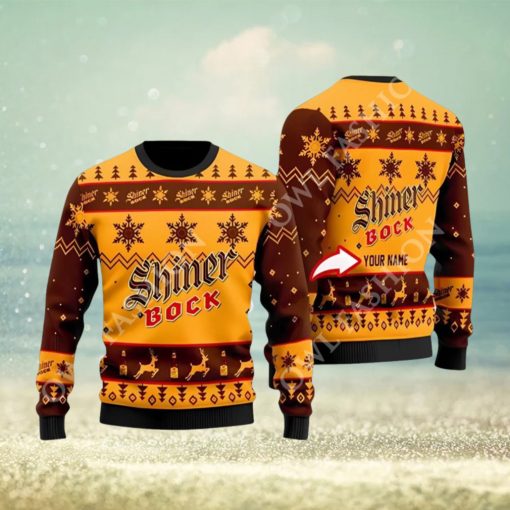 Shiner Bock Beer Personalized Christmas Sweater Jumpers