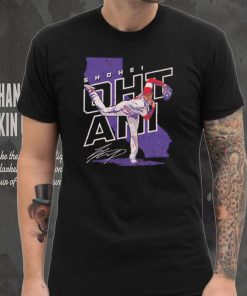Shohei Ohtani Los Angeles Angels Player Map signature shirt