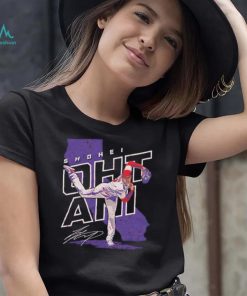Shohei Ohtani Los Angeles Angels Player Map signature shirt