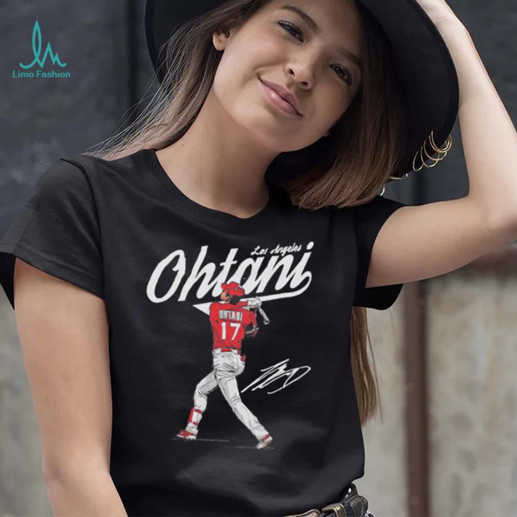 Shohei Ohtani Los Angeles Angels Score signature shirt Shohei Ohtani Los Angeles Angels Score signature shirt